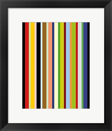 Framed Candy Stripe Print