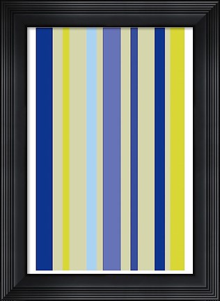 Framed Violet Stripe Print