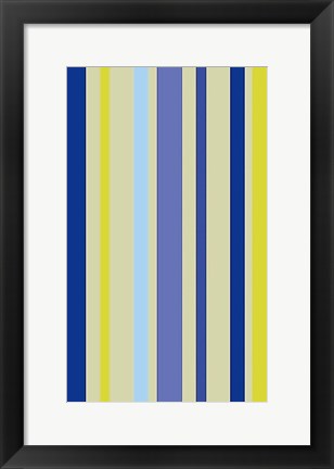 Framed Violet Stripe Print