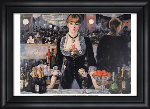 Framed Bar at the Folies-Bergere Print