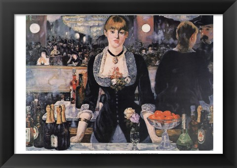 Framed Bar at the Folies-Bergere Print