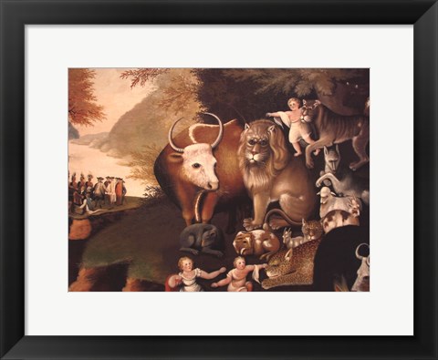 Framed Peaceable Kingdom Print