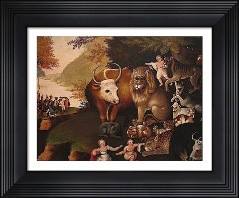Framed Peaceable Kingdom Print