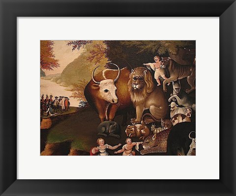 Framed Peaceable Kingdom Print