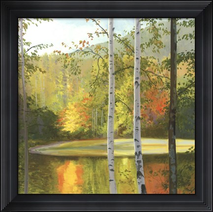 Framed Cooper Lake, Autumn Print