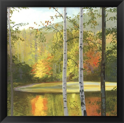 Framed Cooper Lake, Autumn Print