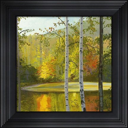Framed Cooper Lake, Autumn Print