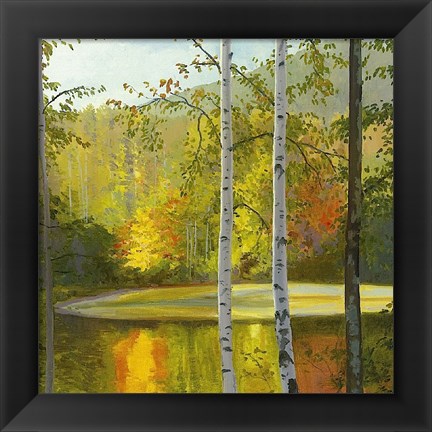 Framed Cooper Lake, Autumn Print