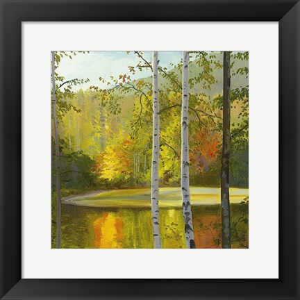 Framed Cooper Lake, Autumn Print