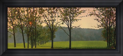 Framed Hazy, Woodstock Print