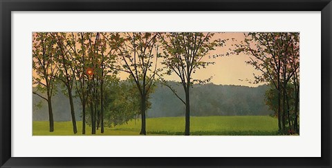 Framed Hazy, Woodstock Print