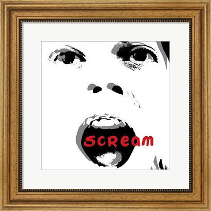 Framed Scream Print