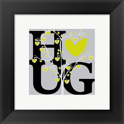 Framed Hug (Spring) Print