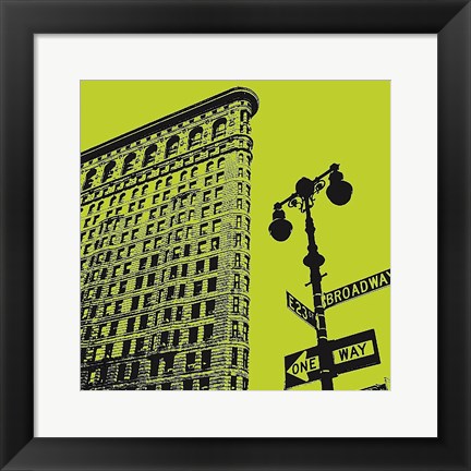 Framed Acid Flatiron Print