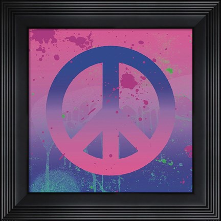 Framed Psychedelic Peace Print