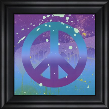 Framed Groovy Peace Print