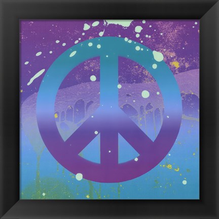 Framed Groovy Peace Print