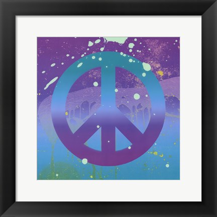 Framed Groovy Peace Print