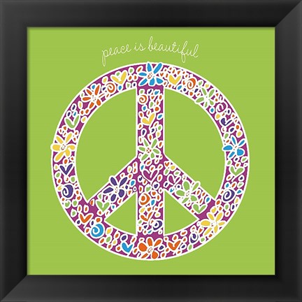 Framed Peace is Beautiful Print