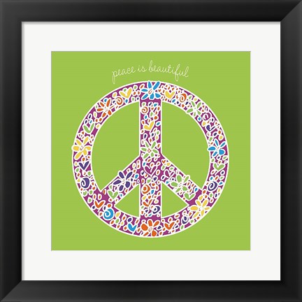 Framed Peace is Beautiful Print