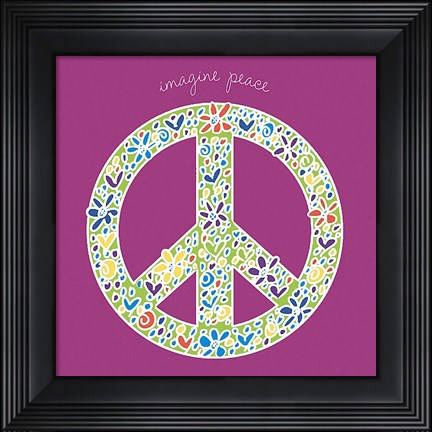 Framed Imagine Peace Print