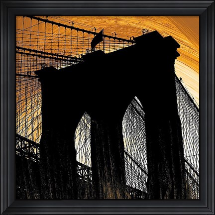 Framed Brooklyn Glow Print