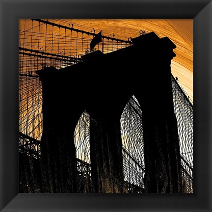 Framed Brooklyn Glow Print