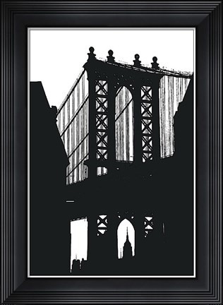 Framed DUMBO Silhouette Print