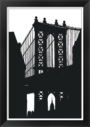 Framed DUMBO Silhouette Print