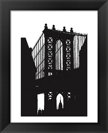 Framed DUMBO Silhouette Print