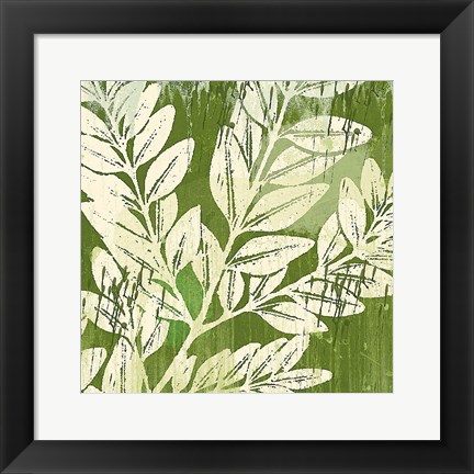 Framed Meadow Leaves Print