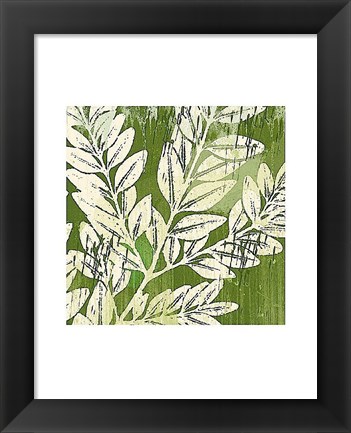 Framed Meadow Leaves Print