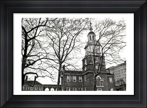 Framed Independence Hall (horizontal) Print