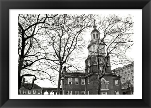 Framed Independence Hall (horizontal) Print