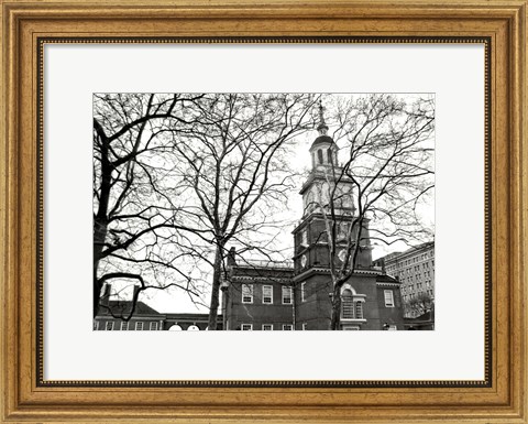 Framed Independence Hall (horizontal) Print