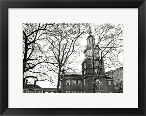 Framed Independence Hall (horizontal) Print