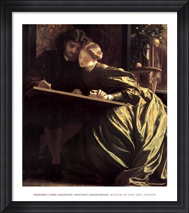 Framed Painter's Honeymoon, about 1864 Print