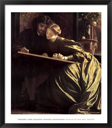 Framed Painter&#39;s Honeymoon, about 1864 Print