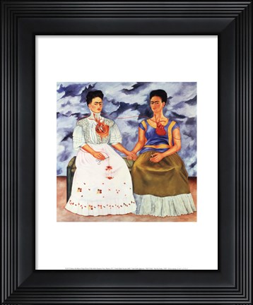 Framed Two Fridas, 1939 Print