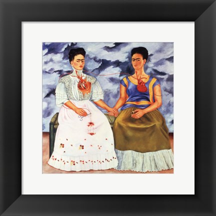 Framed Two Fridas, 1939 Print