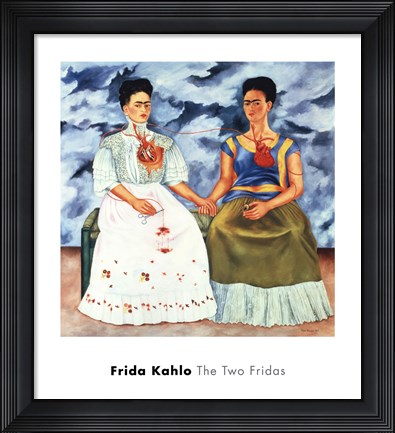 Framed Two Fridas, 1939 Print