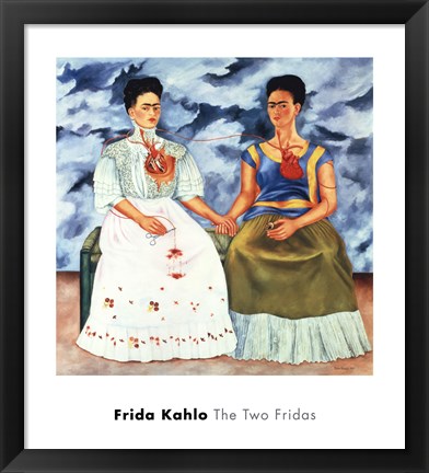 Framed Two Fridas, 1939 Print