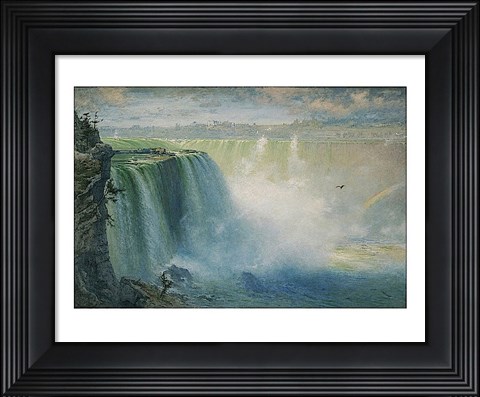 Framed Blue Niagara, 1884 Print