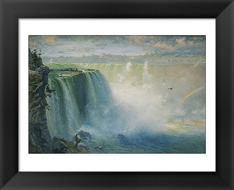 Framed Blue Niagara, 1884 Print