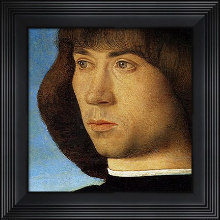 Framed Portrait of a Young Man (detail) Print