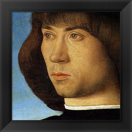 Framed Portrait of a Young Man (detail) Print