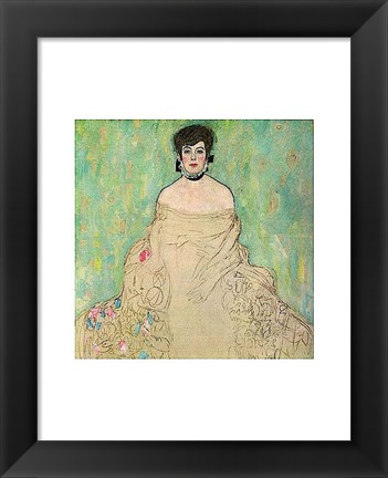 Framed Portrait of Amalie Zuckerkandl (unfinished), 1917-1918 Print