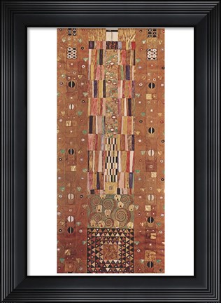 Framed Pattern for the Stoclet Frieze, around 1905/06, End Wall Print