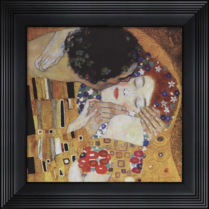 Framed Kiss (detail) Print