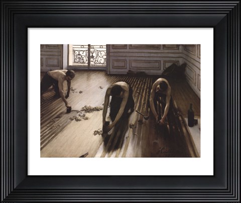 Framed Floor Scrapers [Raboteurs de parquet], 1875 Print
